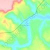 Mapa topográfico Córrego Novo, altitud, relieve