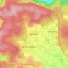 Mapa topográfico Bernlohe, altitud, relieve