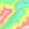Mapa topográfico Curubita, altitud, relieve