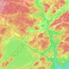 Mapa topográfico Onaping, altitud, relieve