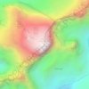 Mapa topográfico Pan de Azucar, altitud, relieve