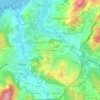 Mapa topográfico O Monte Pequeno, altitud, relieve