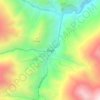 Mapa topográfico Iruya, altitud, relieve