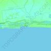 Mapa topográfico Iztapa, altitud, relieve
