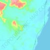 Mapa topográfico Berkeh khalf, altitud, relieve