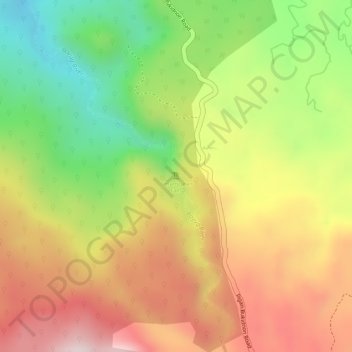 Mapa topográfico Limunsudan Falls, altitud, relieve