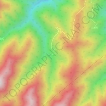 Mapa topográfico Namnaq, altitud, relieve