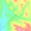Mapa topográfico Elghar, altitud, relieve