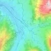 Mapa topográfico Gstaad, altitud, relieve