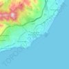 Mapa topográfico Arroyo de la Miel-Benalmádena Costa, altitud, relieve