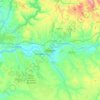 Mapa topográfico Abrantes, altitud, relieve