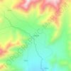 Mapa topográfico Las Pailas, altitud, relieve