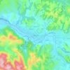 Mapa topográfico Ibarrun, altitud, relieve