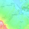 Mapa topográfico Hato del Yaque, altitud, relieve