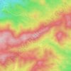 Mapa topográfico Pico del Aguila, altitud, relieve