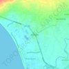 Mapa topográfico Mezcales, altitud, relieve