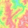 Mapa topográfico San Vicente, altitud, relieve