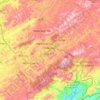 Mapa topográfico Mendes, altitud, relieve