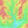 Mapa topográfico Sallent, altitud, relieve