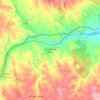 Mapa topográfico Monreal de Ariza, altitud, relieve