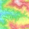 Mapa topográfico Pardines, altitud, relieve