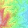 Mapa topográfico Los Andes, altitud, relieve