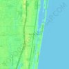 Mapa topográfico Boynton Beach, altitud, relieve
