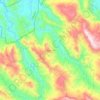 Mapa topográfico Sabanilla, altitud, relieve