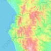Mapa topográfico Jipijapa, altitud, relieve