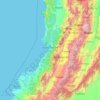 Mapa topográfico Buenaventura, altitud, relieve