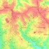 Mapa topográfico Makiivka, altitud, relieve