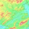 Mapa topográfico Yecla, altitud, relieve