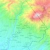 Mapa topográfico Cacahoatán, altitud, relieve
