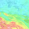 Mapa topográfico Palenque, altitud, relieve