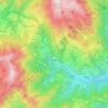 Mapa topográfico Oneta, altitud, relieve