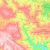 Mapa topográfico Ccorca, altitud, relieve