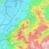 Mapa topográfico Dornbirn, altitud, relieve