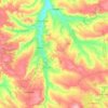 Mapa topográfico Бахмутська міська громада, altitud, relieve