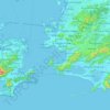 Mapa topográfico Niterói, altitud, relieve