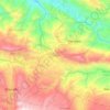 Mapa topográfico Chenalhó, altitud, relieve