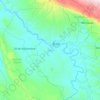 Mapa topográfico Acala, altitud, relieve