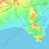 Mapa topográfico Salou, altitud, relieve