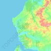 Mapa topográfico San Vicente, altitud, relieve