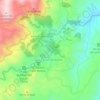 Mapa topográfico La Cumbrecita, altitud, relieve