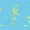 Mapa topográfico Maluku Utara, altitud, relieve