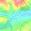 Mapa topográfico Берхівка, altitud, relieve