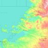 Mapa topográfico Región de Mara, altitud, relieve
