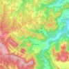Mapa topográfico Ráfales, altitud, relieve