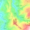 Mapa topográfico Güel, altitud, relieve