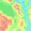 Mapa topográfico Acopía, altitud, relieve